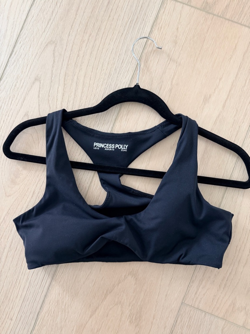Princess Polly Black  Sports Bralette